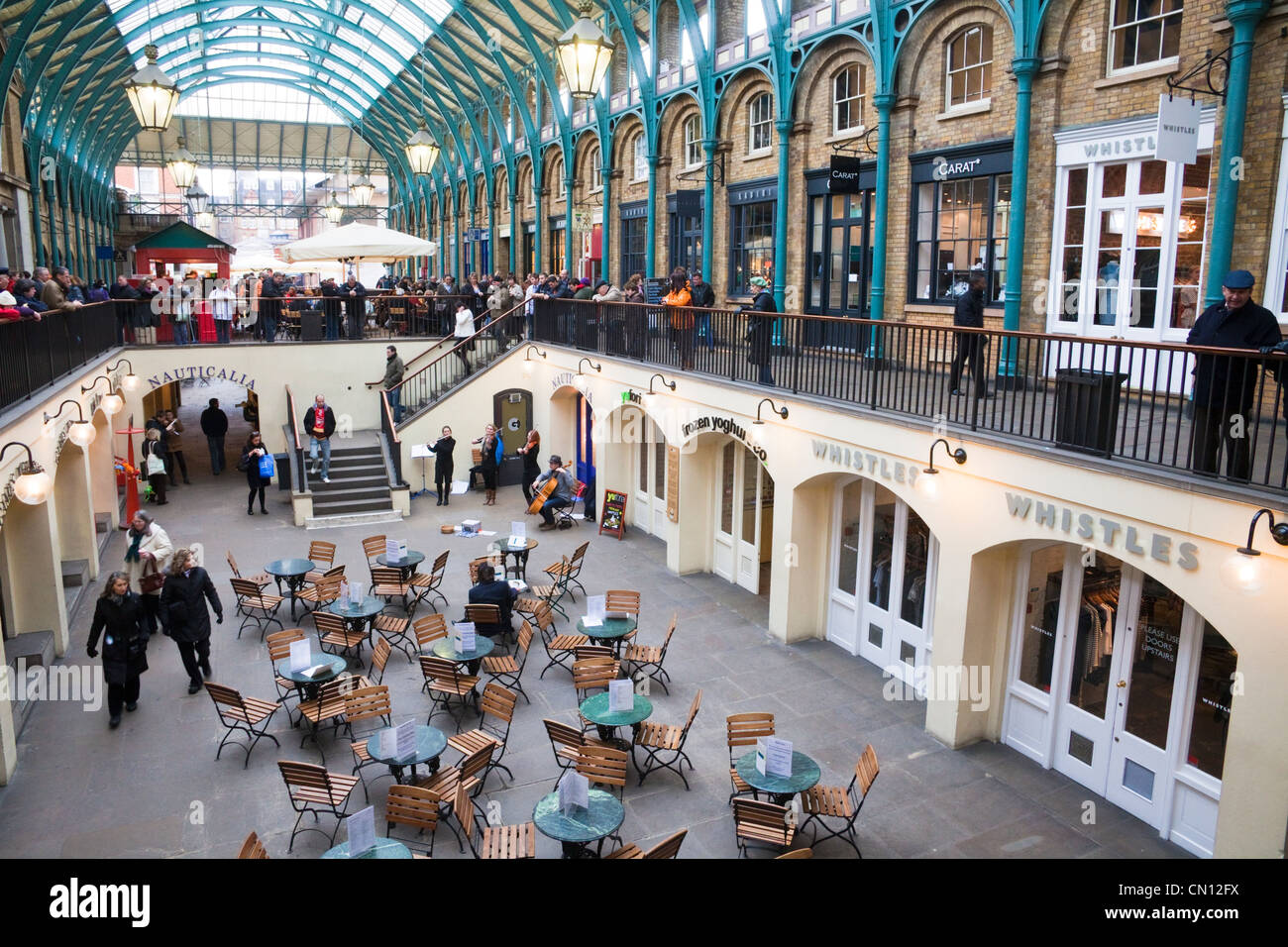 Covent Garden, London, UK - Interieur Stockfoto