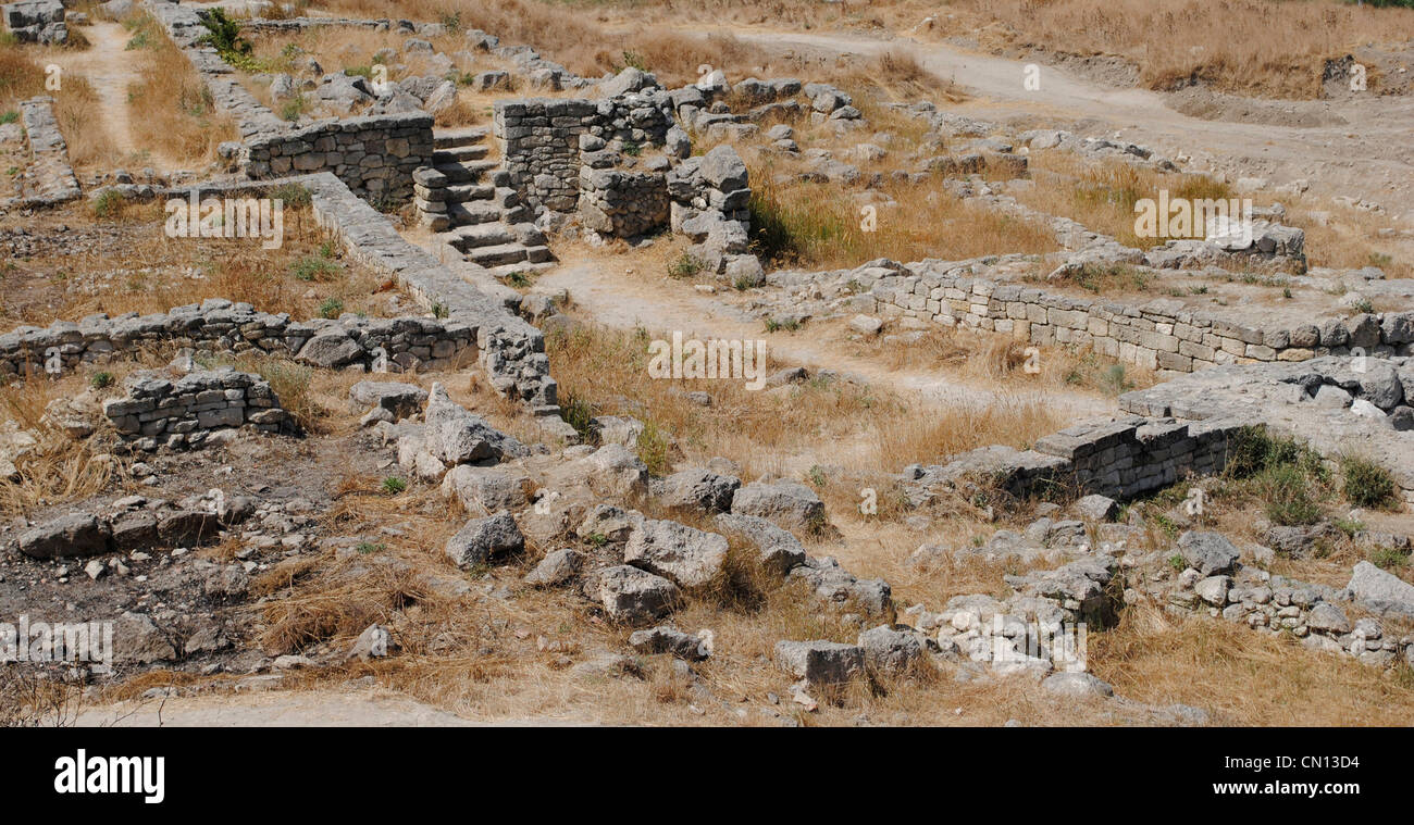 Ukraine. Die autonome Republik Krim. Pantikapaion archäologische Stätte auf Mount Mithridat. Kertsch. Stockfoto