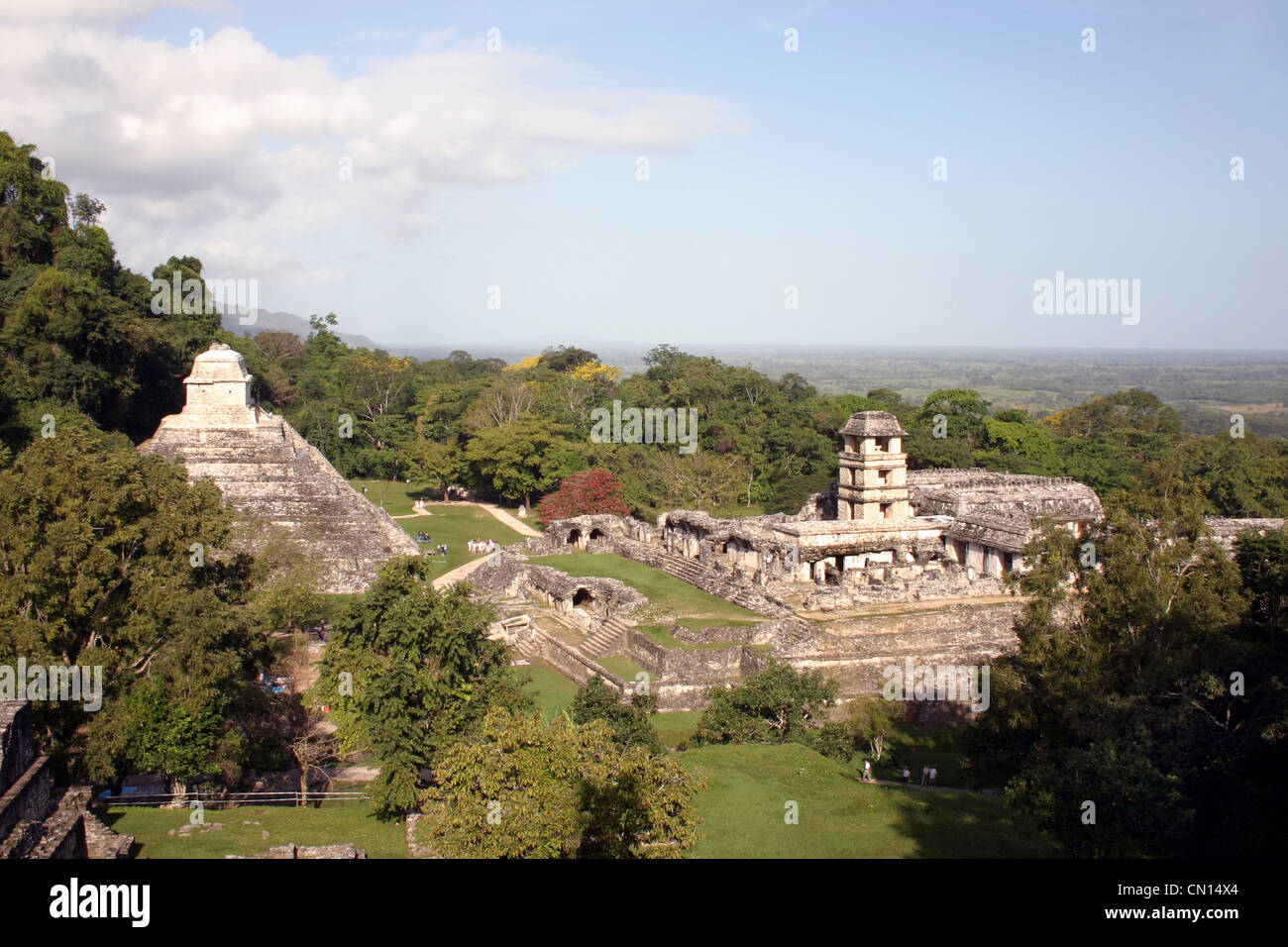 La Ruta Maya Mexiko Chiapas Palenque Tempel Dschungel Tourismus Stockfoto