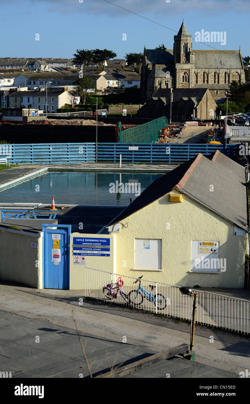 Hayle Schwimmbad Cornwall UK Stockfoto