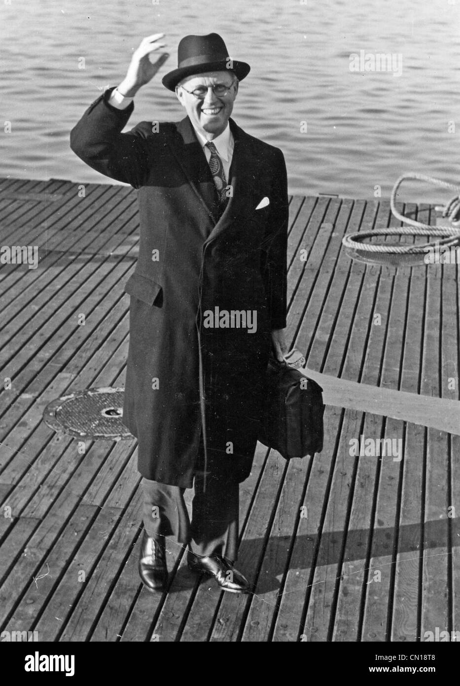 JOSEPH P KENNEDY (1888-1969) US-Geschäftsmann, Vater von JFK, hier im Jahre 1939 als US-Botschafter in das Vereinigte Königreich. Stockfoto
