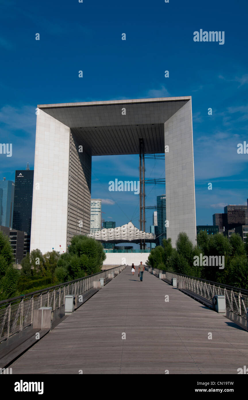 Frankreich, Paris, La Verteidigung Grande Arche Stockfoto