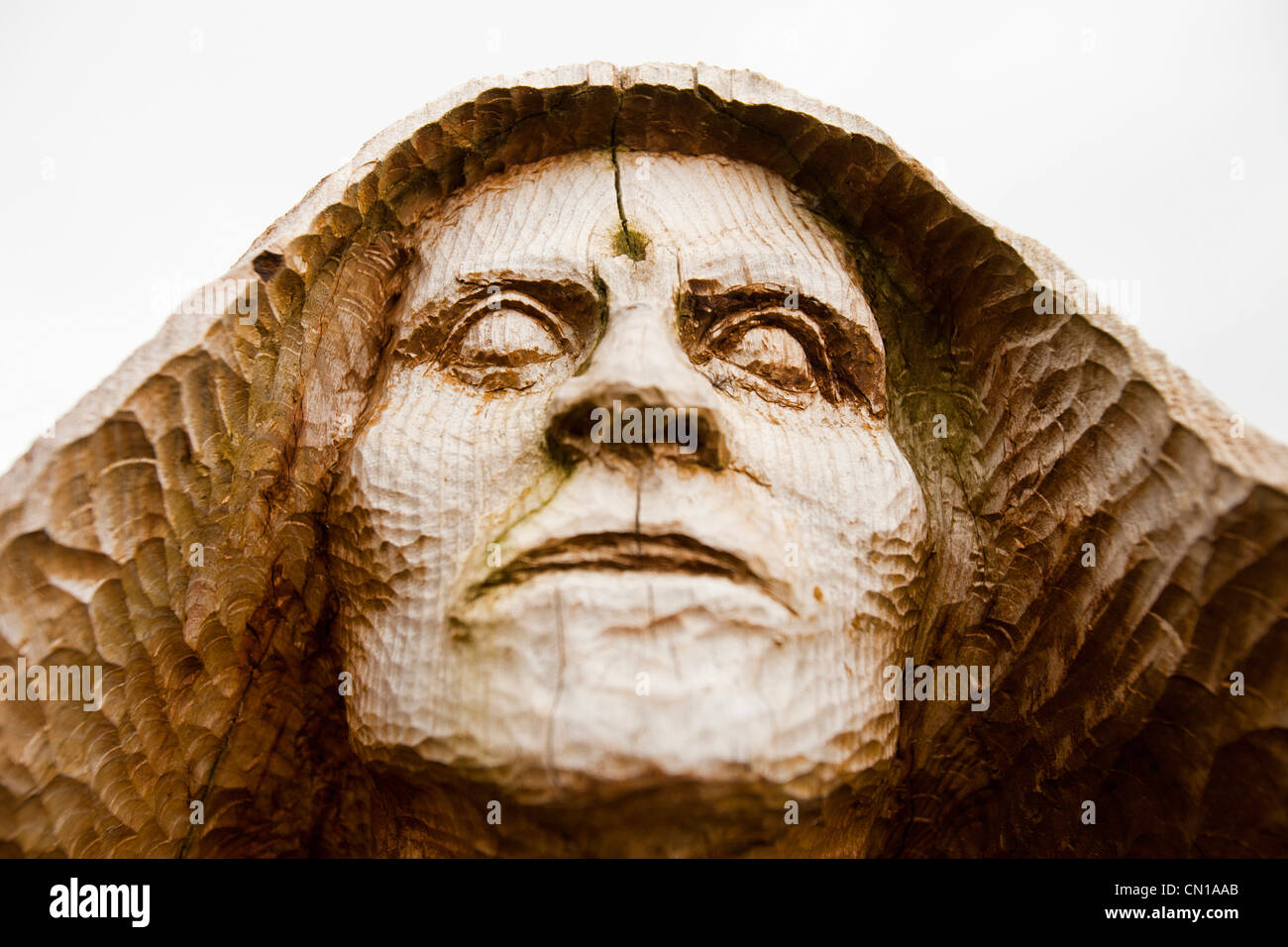 Die Skulptur von Frank Bruce Trail in Feshiebridge, Schottland Stockfoto