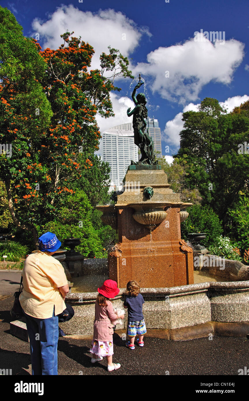 Levy Trinkbrunnen im Royal Botanic Gardens, Sydney, New South Wales, Australien Stockfoto