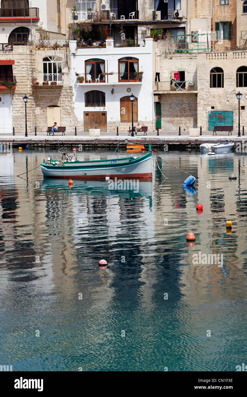 Spinola Bay, St. Julians, Malta Stockfoto