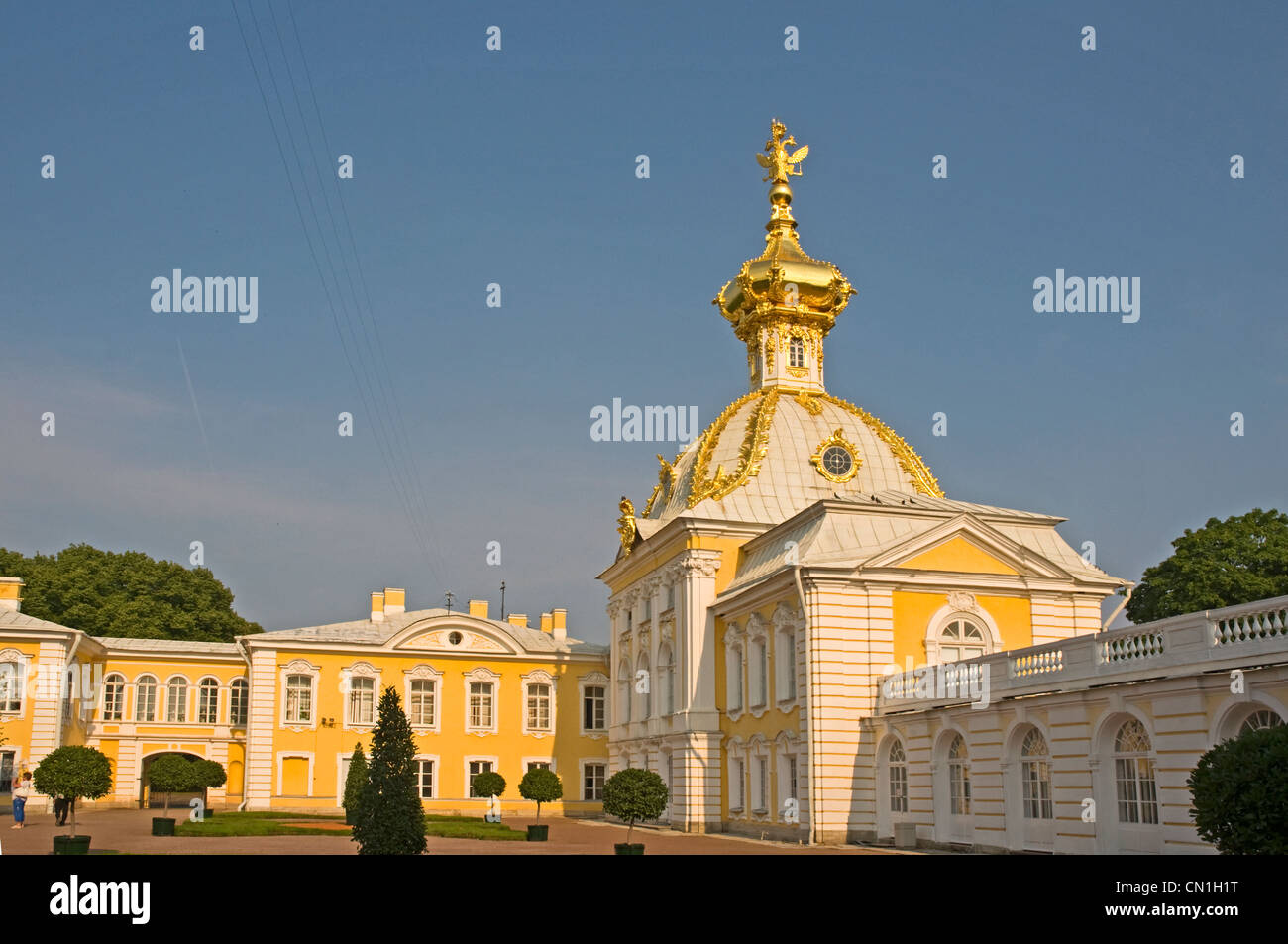 Russland Sankt Petersburg Peterhof Palast (Petrodvorzovyj Anfang des 18. Jahrhunderts) Palast von Peter dem großen Stockfoto