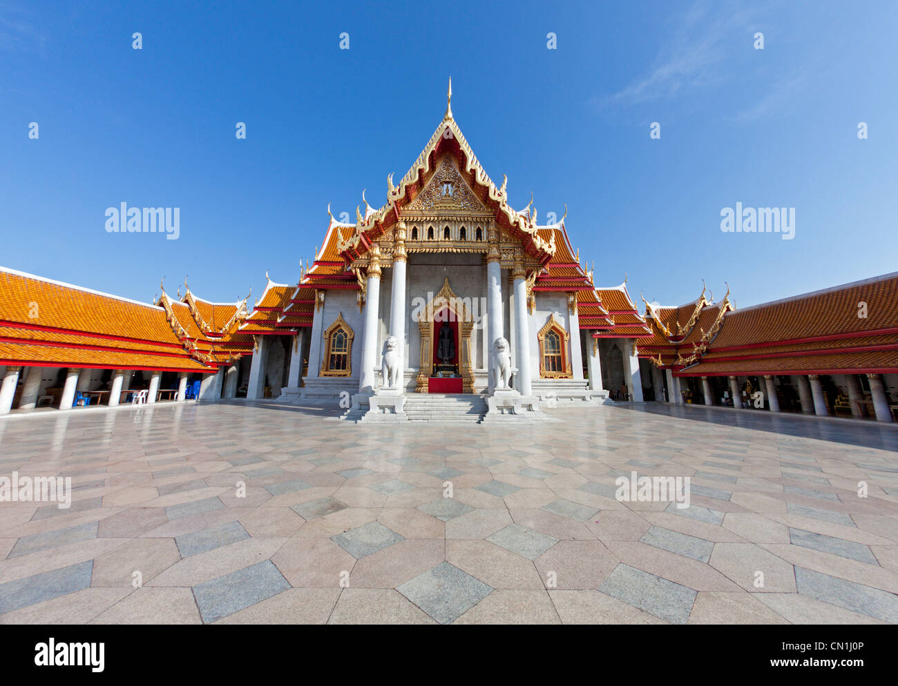 Die Marmor-Tempel in Bangkok, Thailand Stockfoto