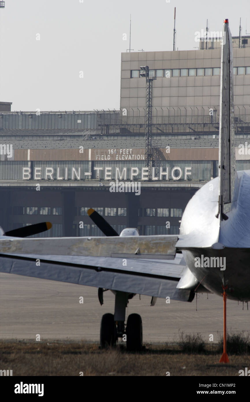 Flughafen Berlin-Tempelhof Stockfoto