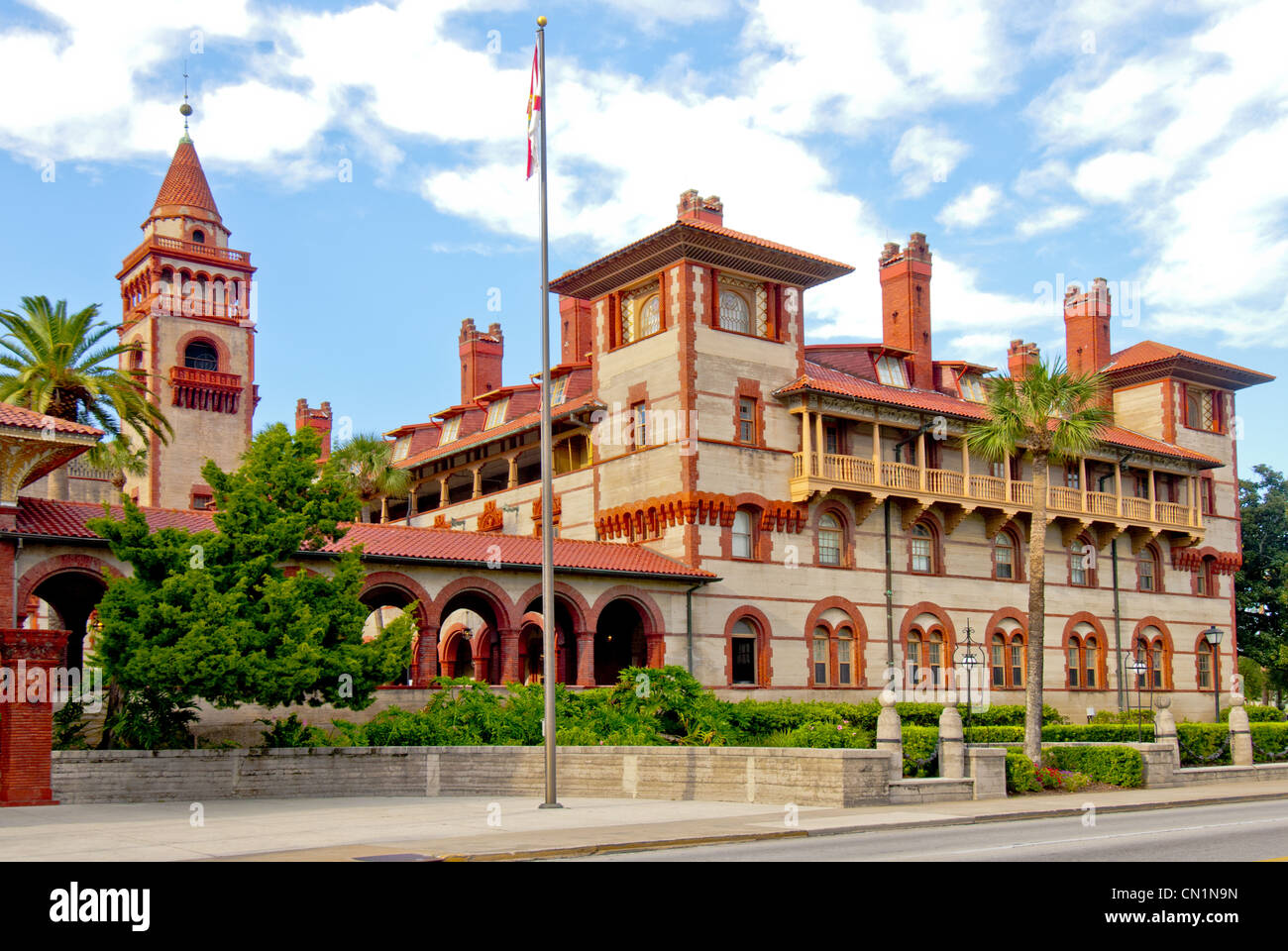 Flagler College, ein historisches Wahrzeichen, gebaut im Jahre 1887 von Henry M. Flagler, St. Augustine, Florida, USA Stockfoto