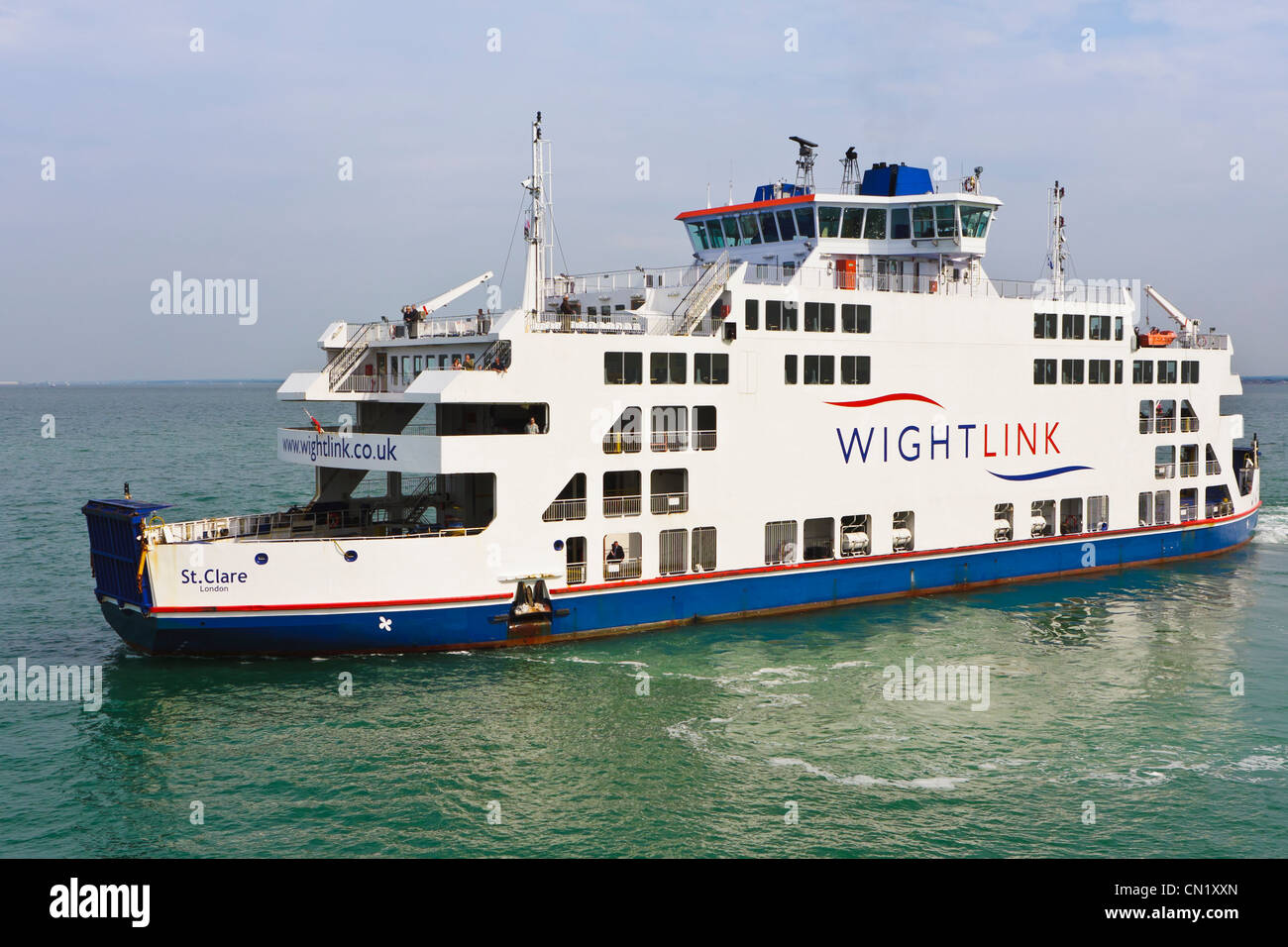 WightLink Isle Of Wight Fähre, UK Stockfoto
