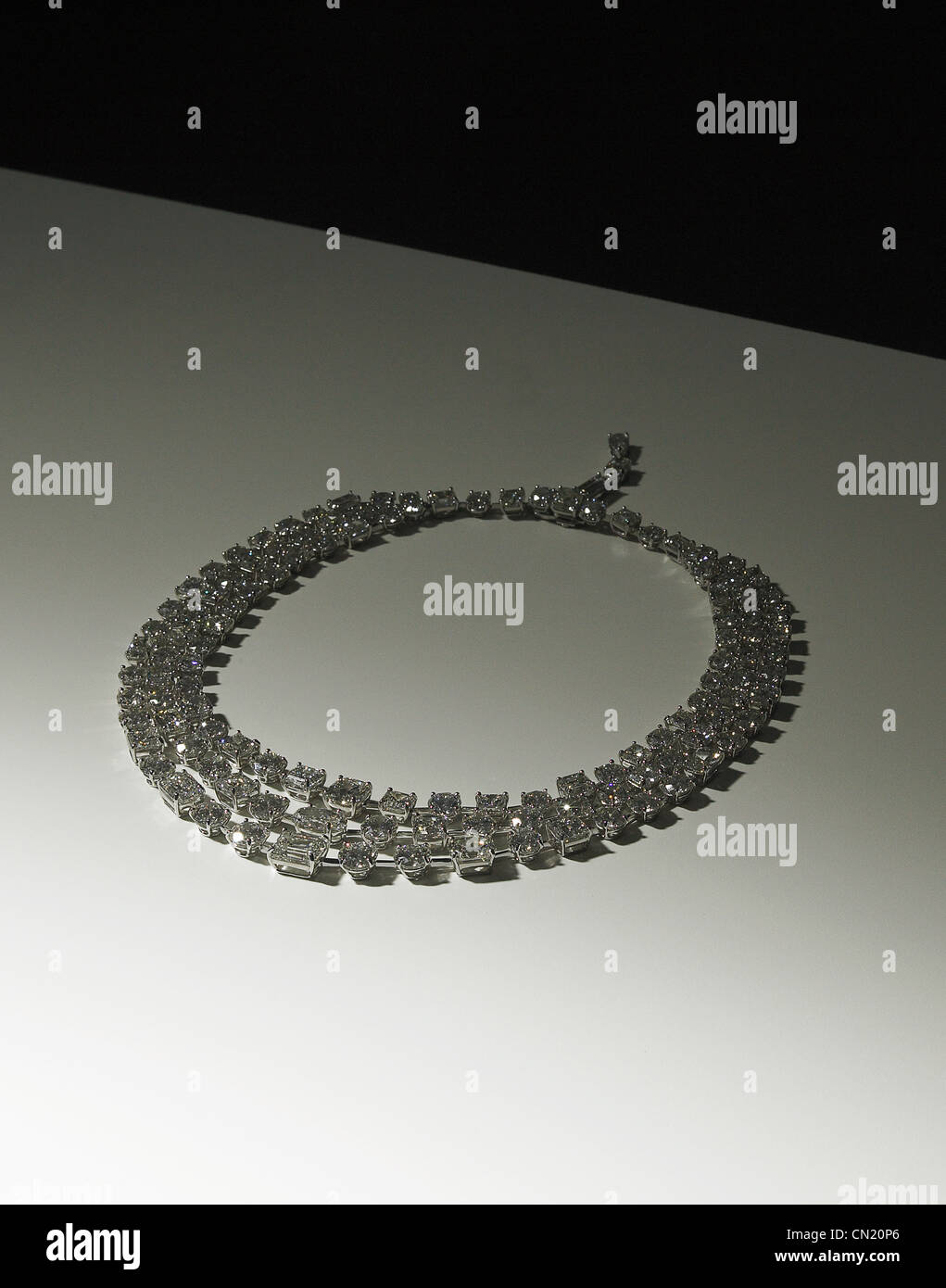 Diamant-Halskette Stockfoto