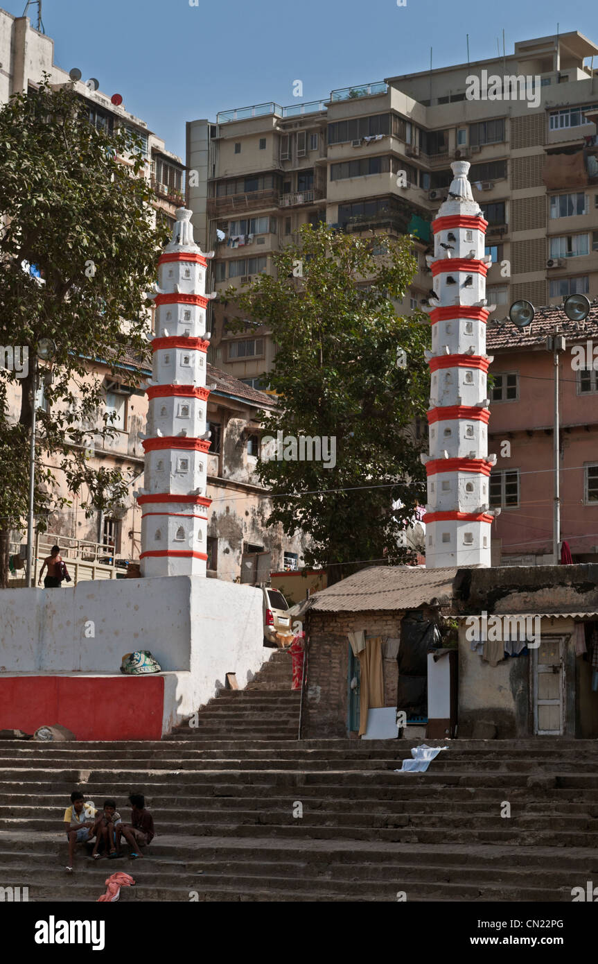 Banganga Tank Malabar Hill Mumbai Bombay Indien Stockfoto