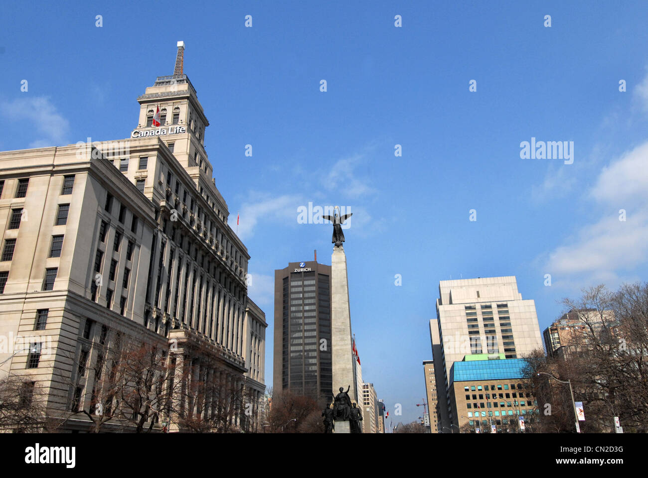 University Ave Toronto Kanada Stockfoto