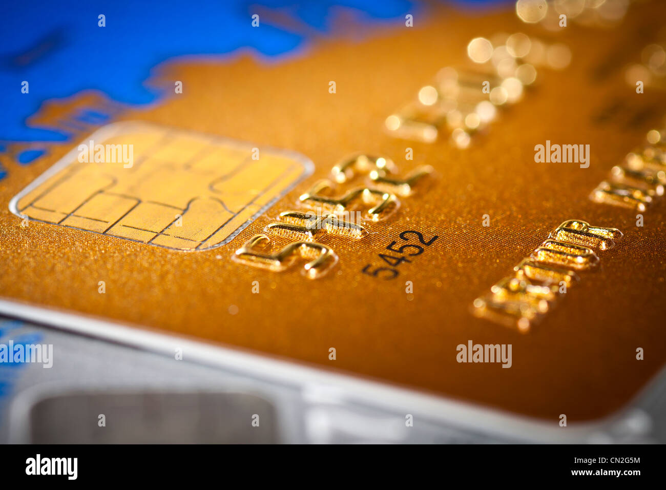 Kunststoff-Kreditkarten Stockfoto