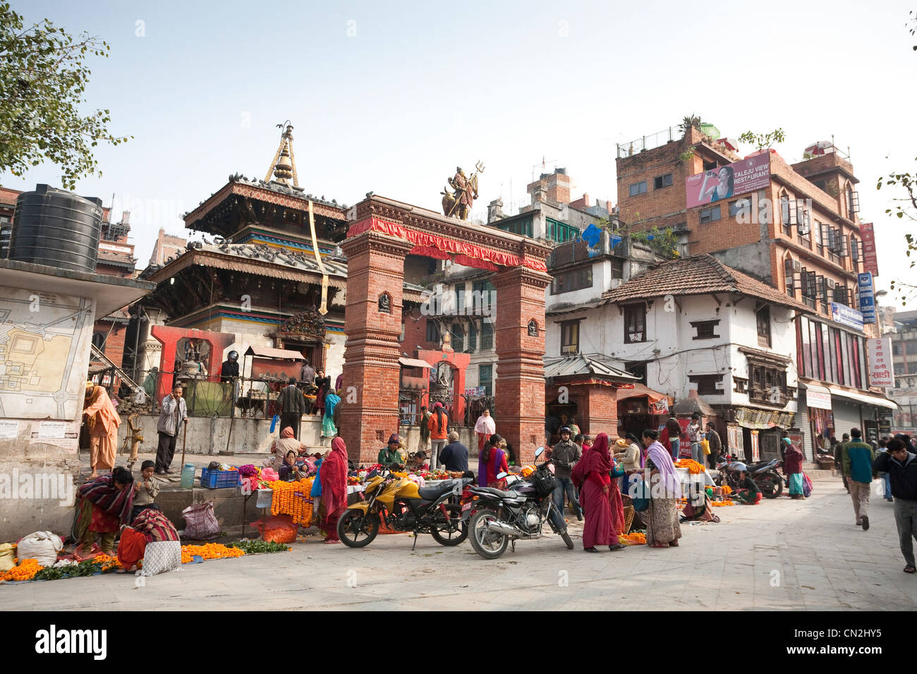 Mahendreshvara Tempel im Tal von Kathmandu, Nepal-Durbar Square - Kathmandu, Bagmati Zone Stockfoto