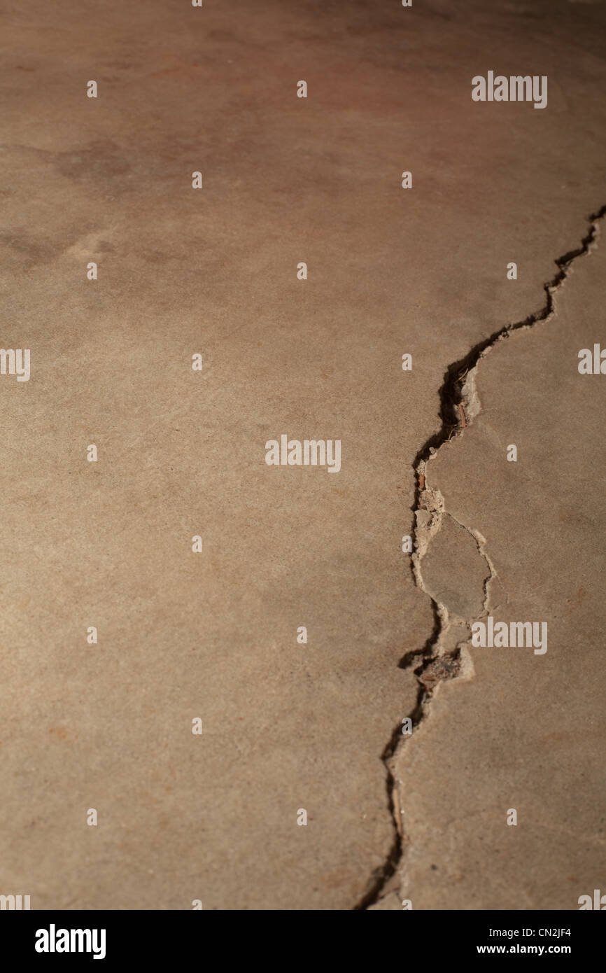 Gerissenen Beton Stockfoto