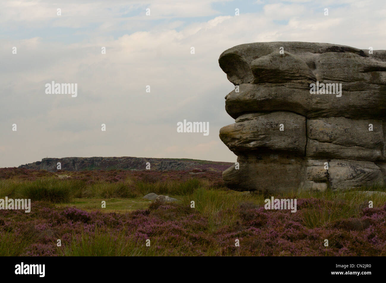 Peak District, Froggatt Edge Stockfoto