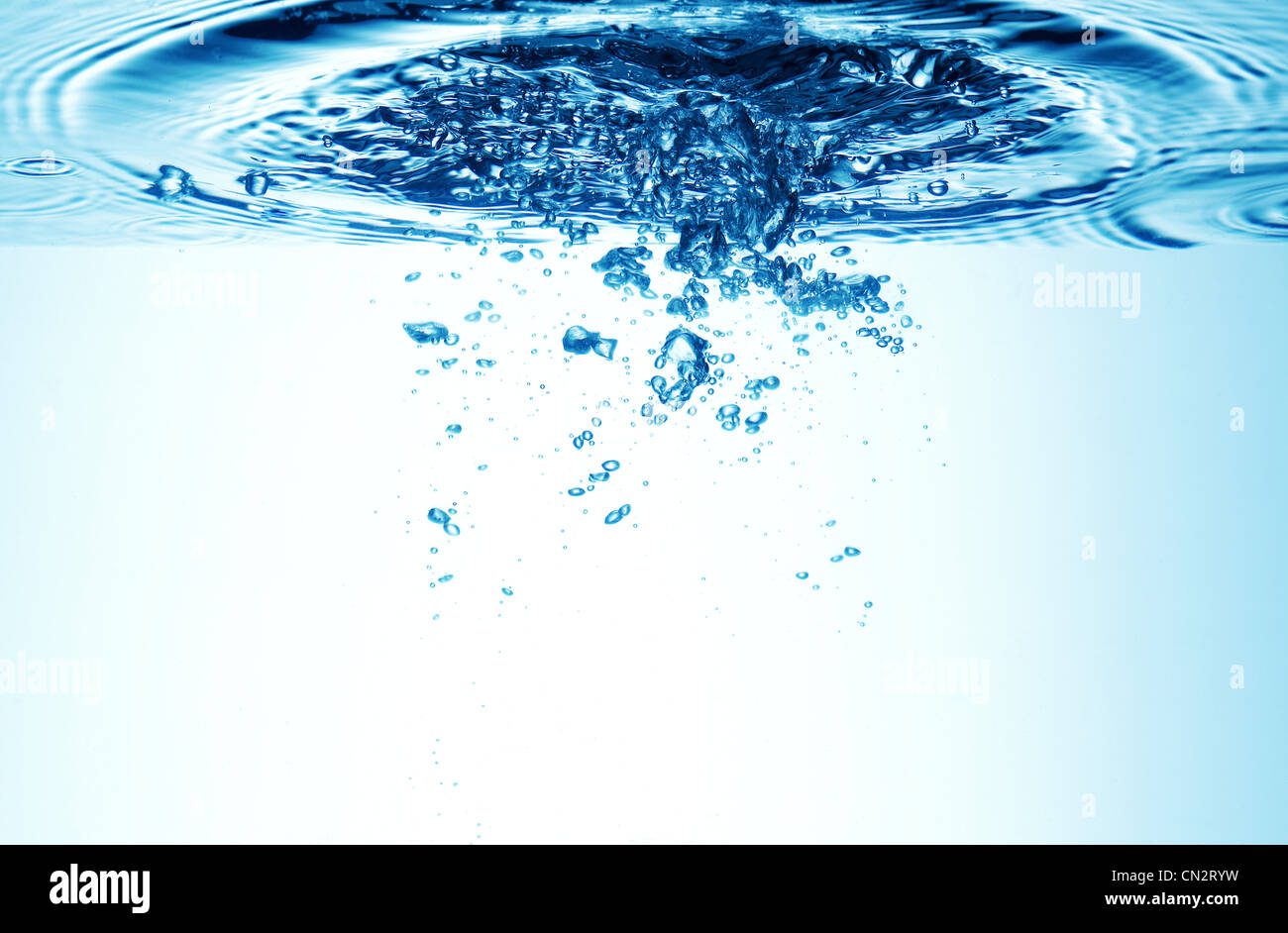 Bewegung im Wasser Stockfoto