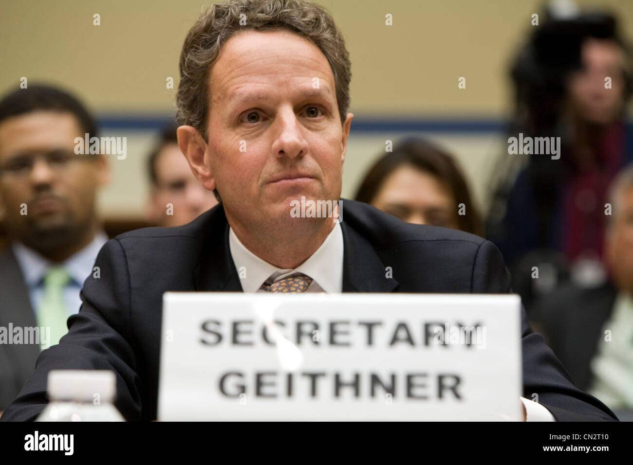 Finanzminister Timothy Geithner. Stockfoto