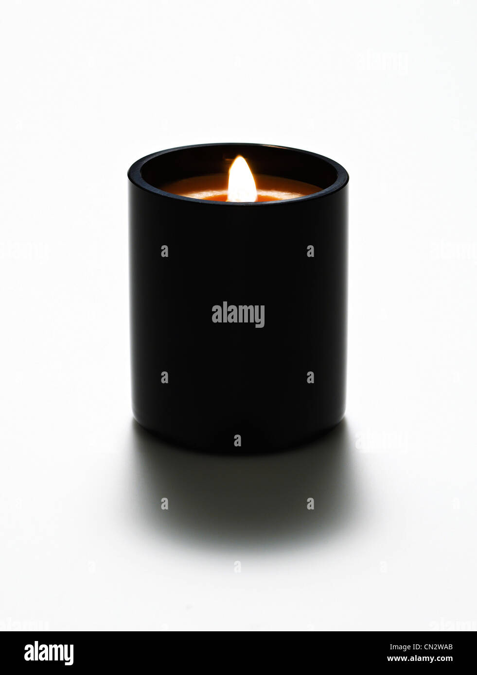 Brennende Kerze Stockfoto
