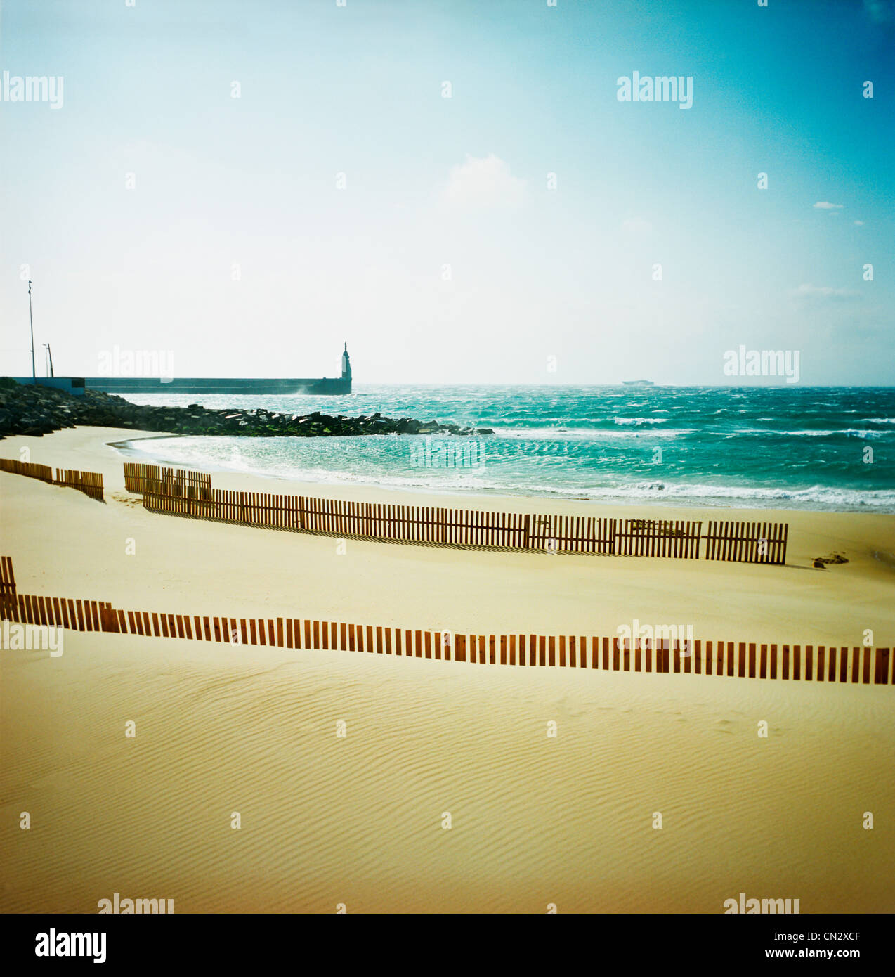 Strand von Tarifa, Andalusien, Spanien Stockfoto