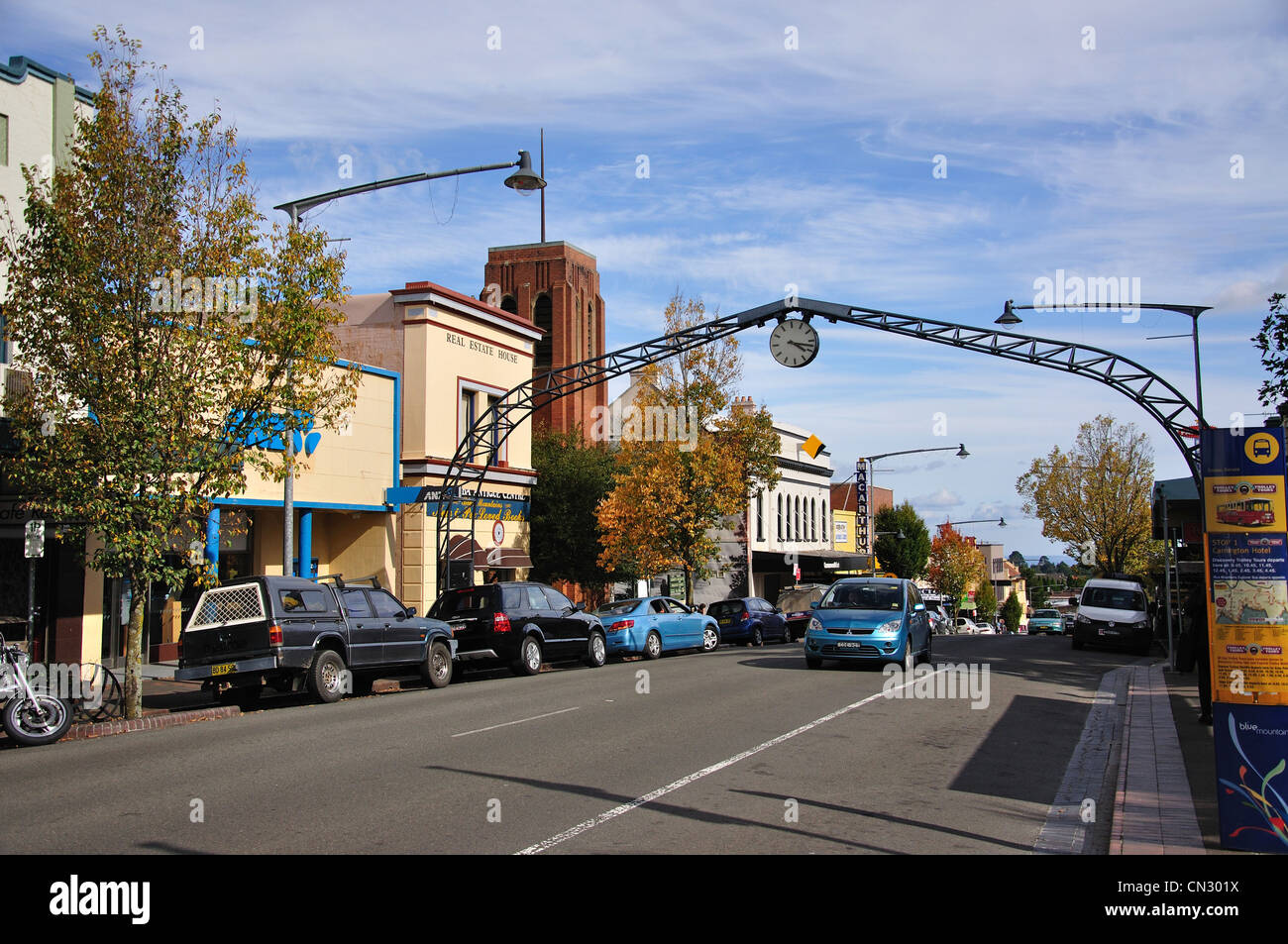 Katoomba Street, Katoomba, Blue Mountains, New South Wales, Australien Stockfoto