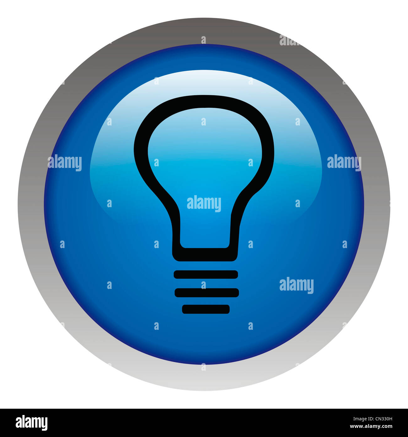 Glänzende Idee Web Icon Design-Element. Strom-Zahlung Stockfoto