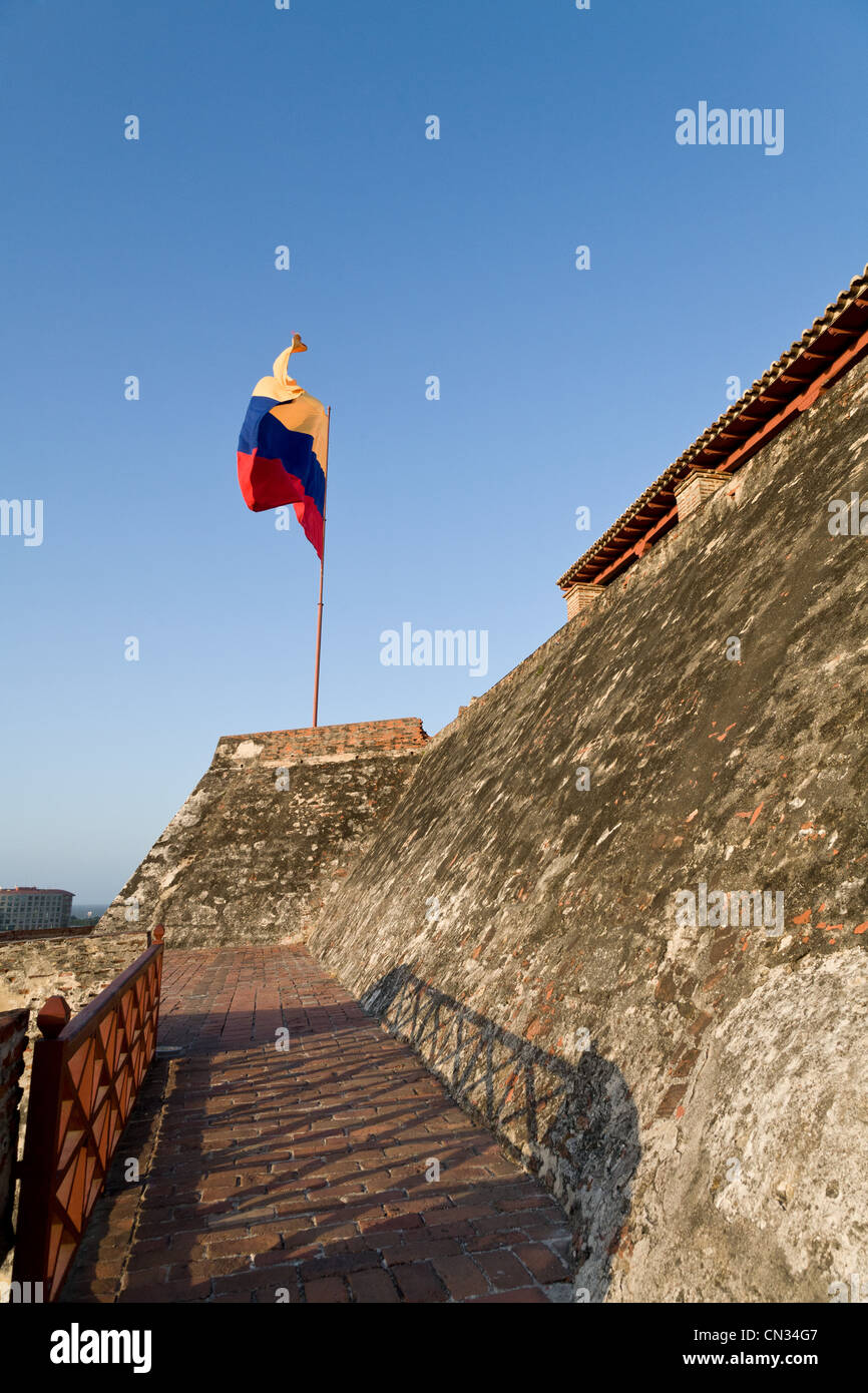 Castillo San Felipe de Barajas, Cartagena, Kolumbien Stockfoto