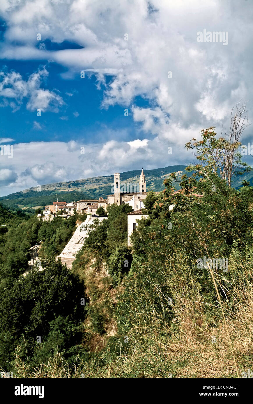 Italien Abruzzen Teramo Provinz Campli Ansicht Stockfoto