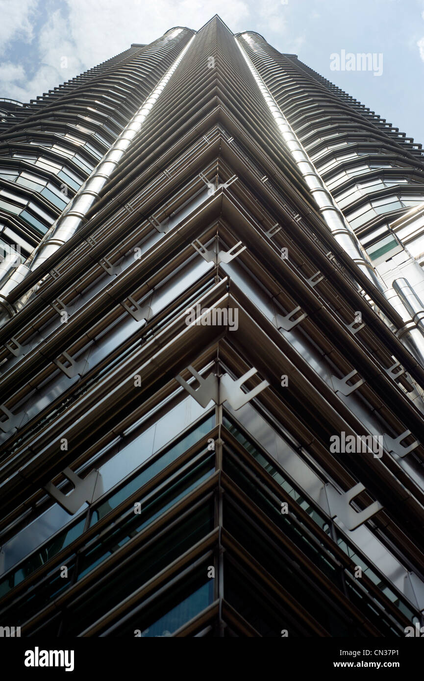 Petronas Twin Towers in Kuala Lumpur. Stockfoto
