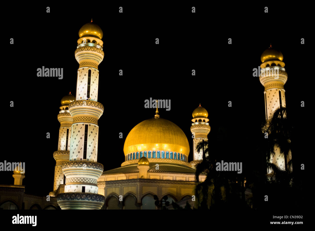 Jame' asr Hassanal Bolkiah Moschee, Bandar Seri Bagawan, Brunei Stockfoto