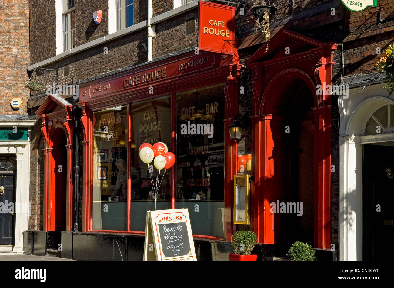 Cafe Rouge niedrige Petergate York North Yorkshire England UK GB Großbritannien Stockfoto