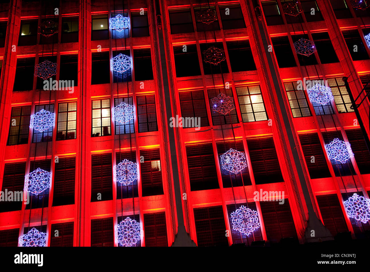 Vereinigtes Königreich, London, Oxford Street, Weihnachtsdekoration Stockfoto