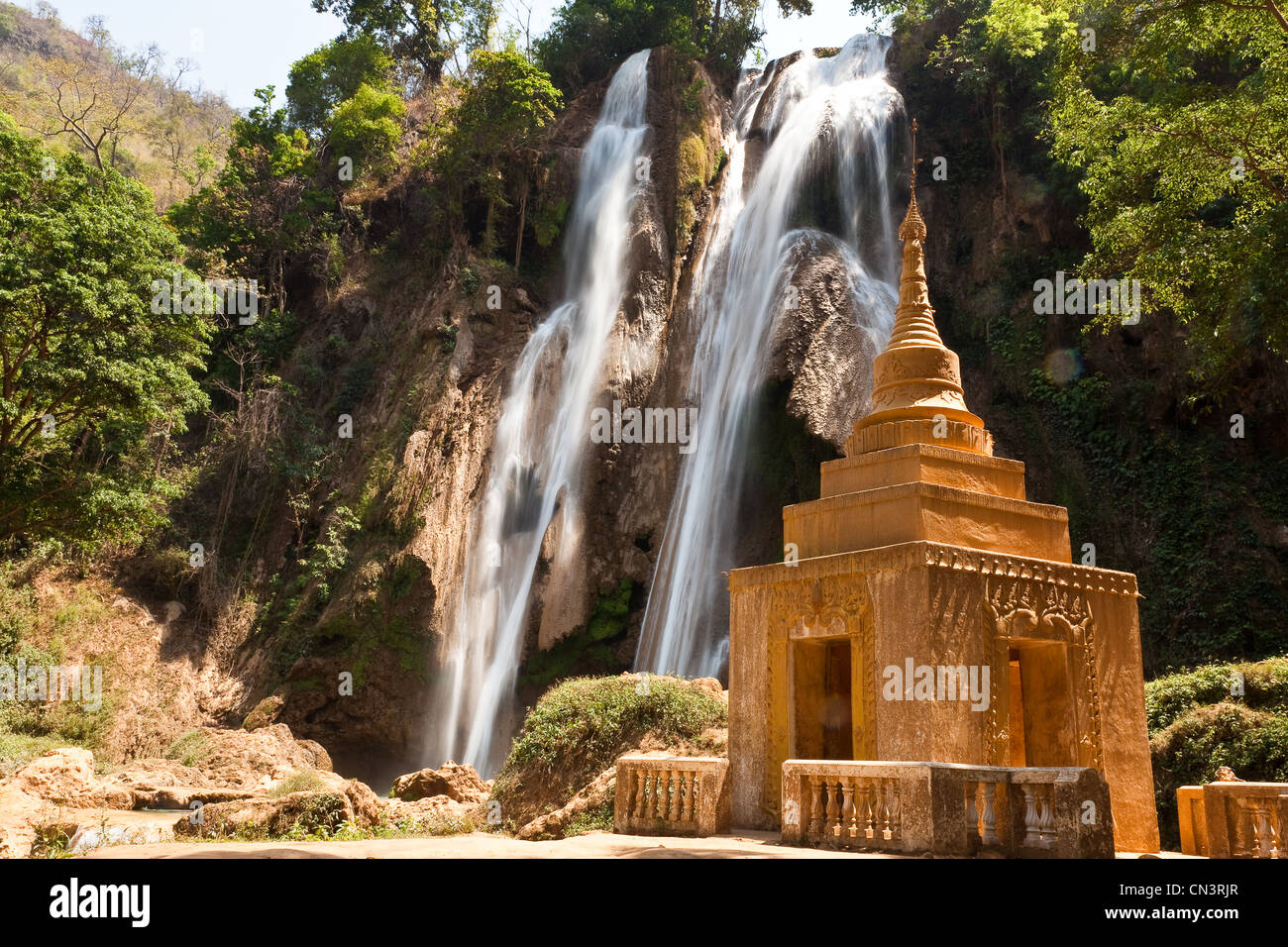 Myanmar (Burma), Mandalay-Division, Pyin U Lwin, Anisakan Wasserfälle Stockfoto