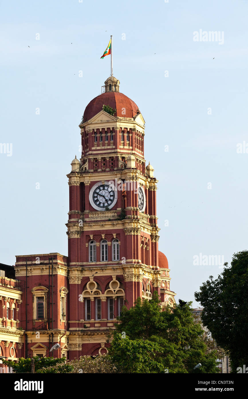 Myanmar (Burma), Yangon Division, Yangon, frühere Gericht zur britischen Zeit Stockfoto