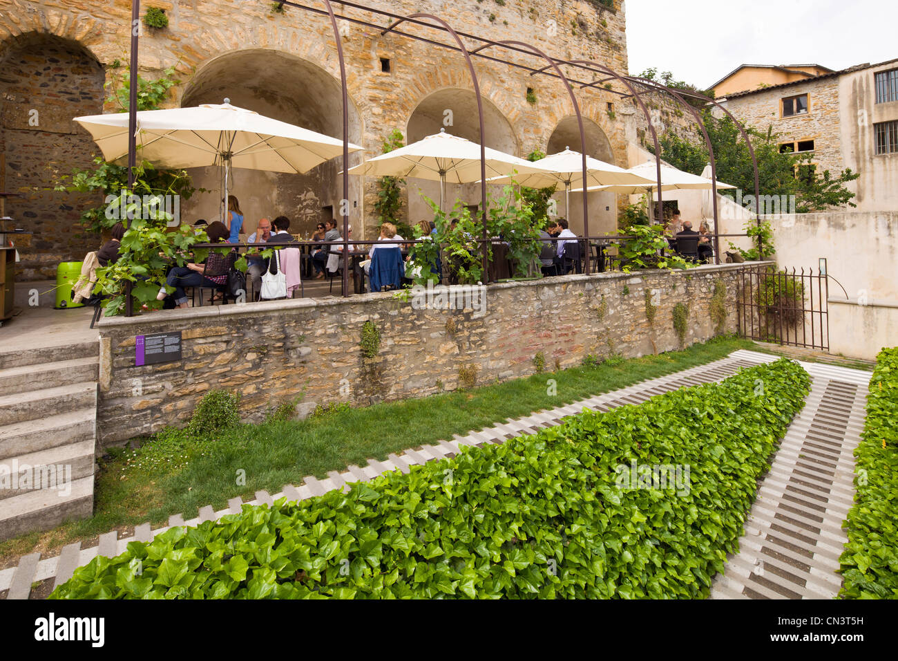Frankreich, Rhone, Restaurant Gadagne Museen, Lyon, historische Stätte als Weltkulturerbe der UNESCO gelistet Stockfoto