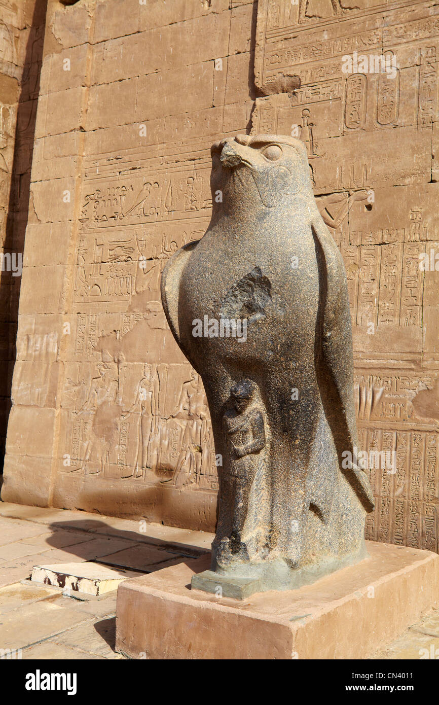 Ägypten - Edfu, Tempel des Horus Stockfoto