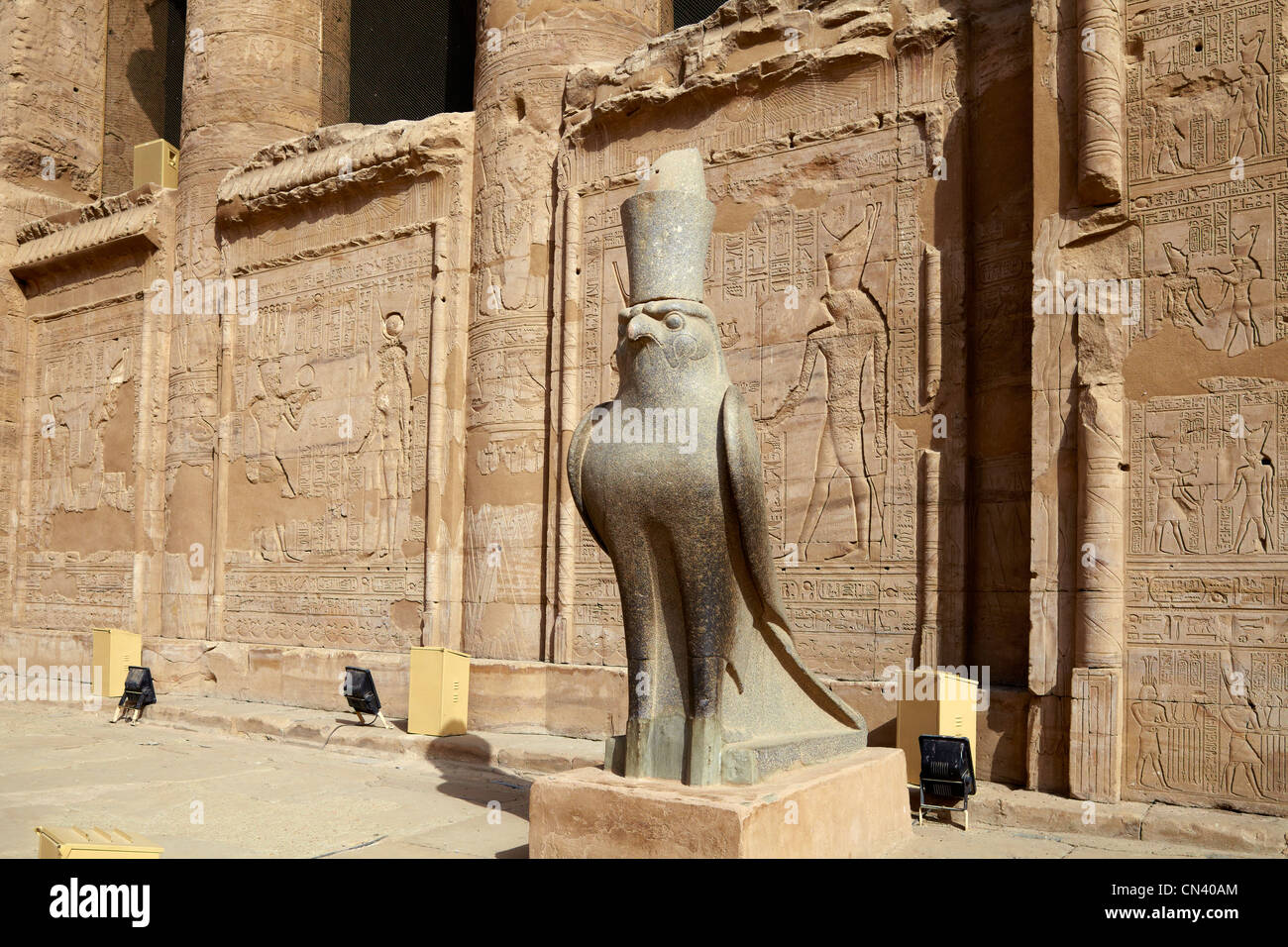 Ägypten - Edfu, Tempel des Horus Stockfoto