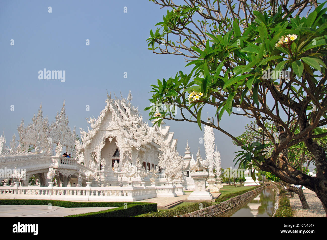 Wat Rong Khun Tempel, Chiang Rai, Provinz Chiang Rai, Thailand Stockfoto