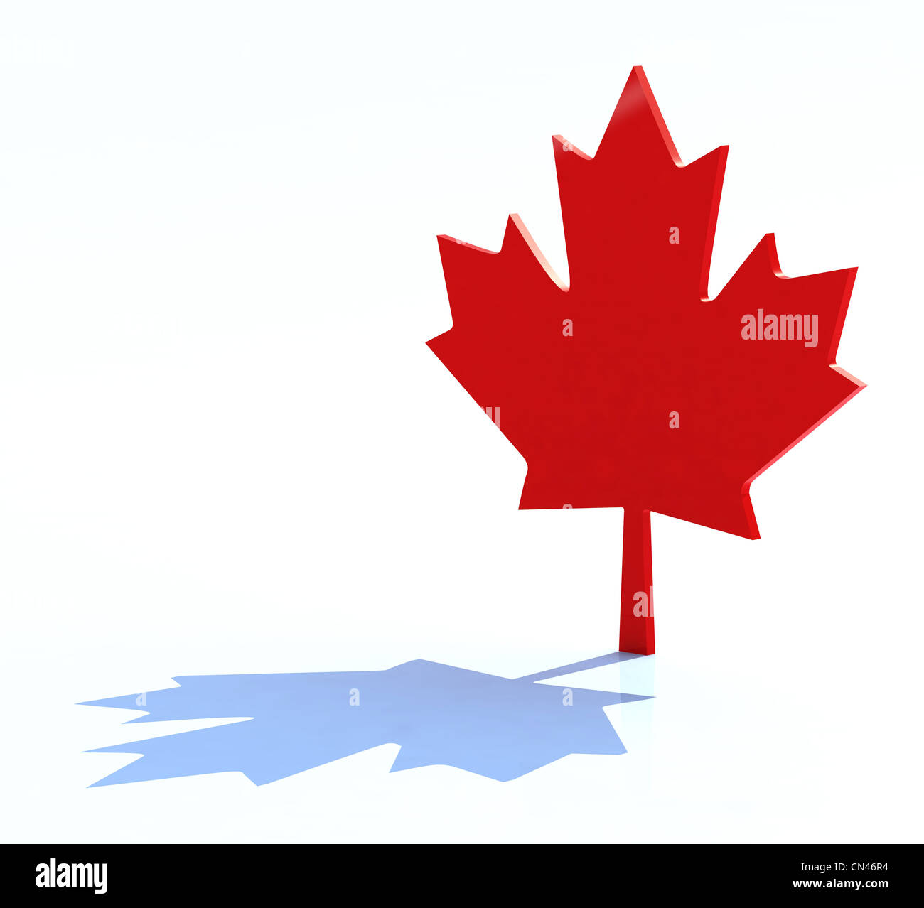 Maple Leaf Kanada 3D-Symbol Stockfoto