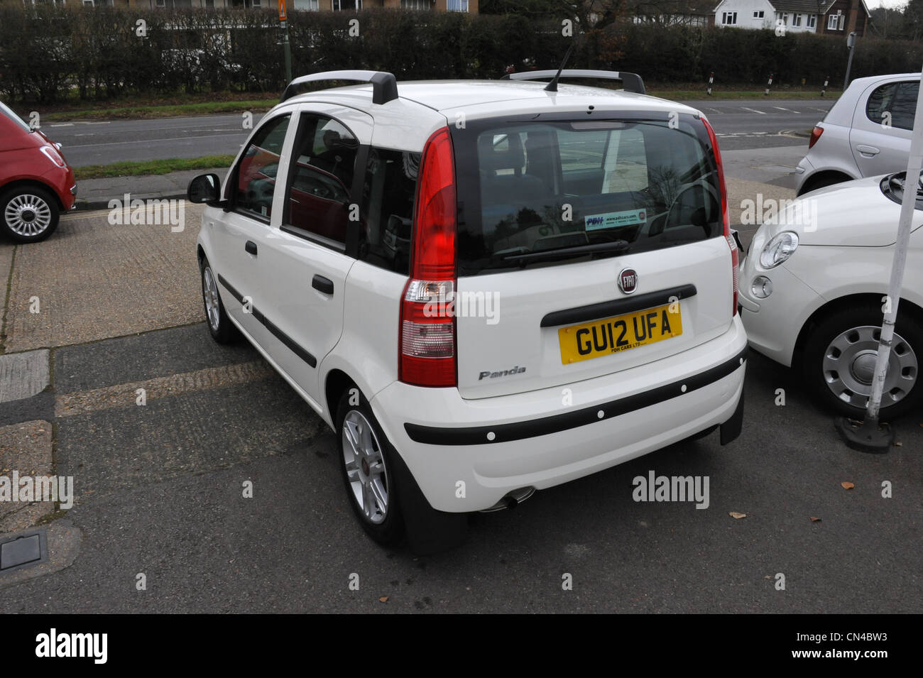 Fiat Panda Mylife in weiß Stockfoto