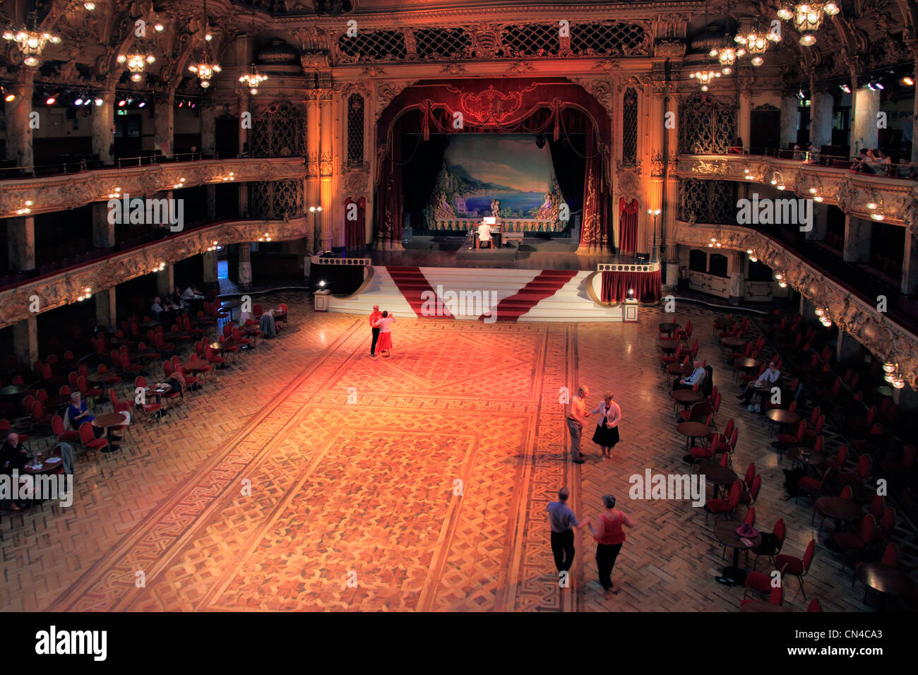 England Lancashire Blackpool Tower ballroom Stockfoto