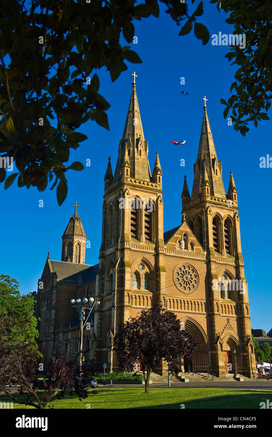 Australien, South Australia, Adelaide, Saint Peters anglikanische Kathedrale abgeschlossen im Jahre 1901 inspiriert von französischen Cathedrale Notre Stockfoto