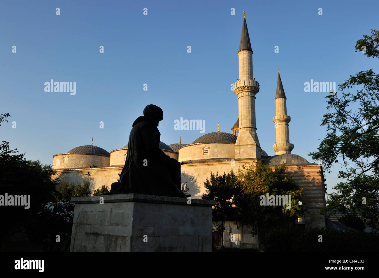 Türkei, Ost-Thrakien, Marmararegion, Edirne, alte Moschee (Eski Cami) mit osmanischen Stil durch Darchitect Sinan, aufgeführt als Welt Stockfoto