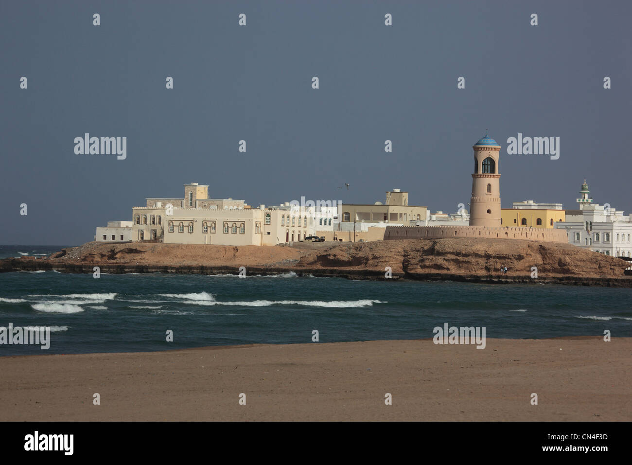 Al-Ayjah Bei Sur, Oman Stockfoto