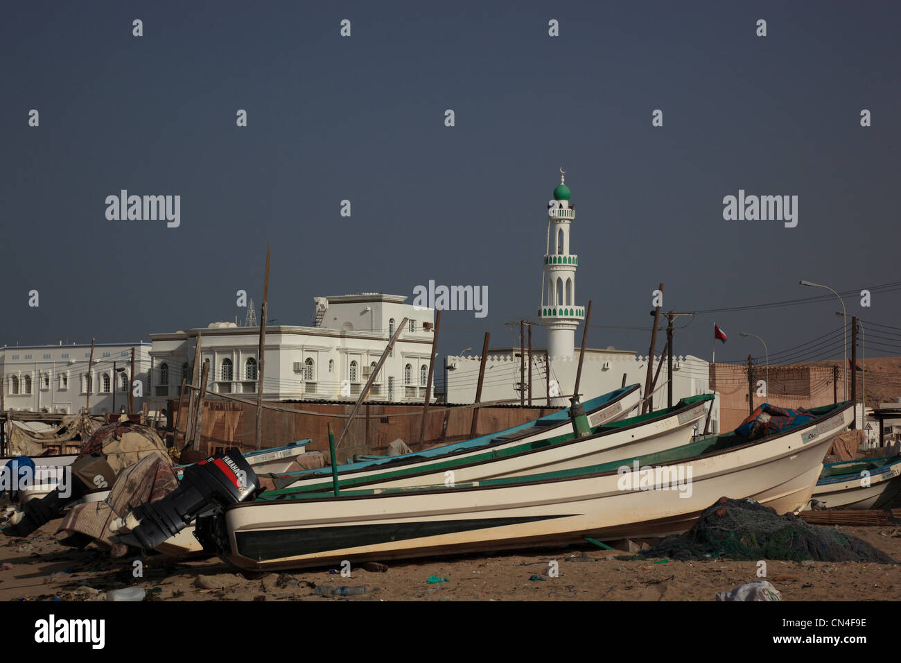 Al-Ayjah Bei Sur, Oman Stockfoto