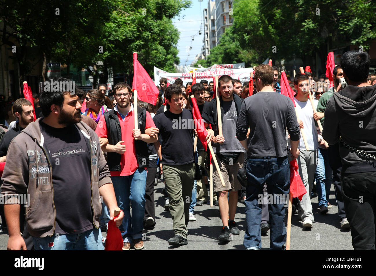 Griechenland, Finanzkrise, Demonstrationen, Unruhen Stockfoto