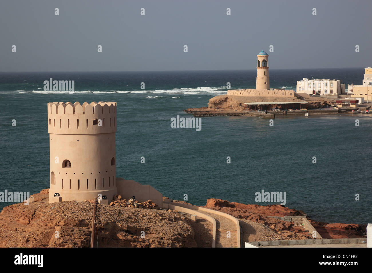 Al-Ayjah Bei Sur, Oman Stockfoto