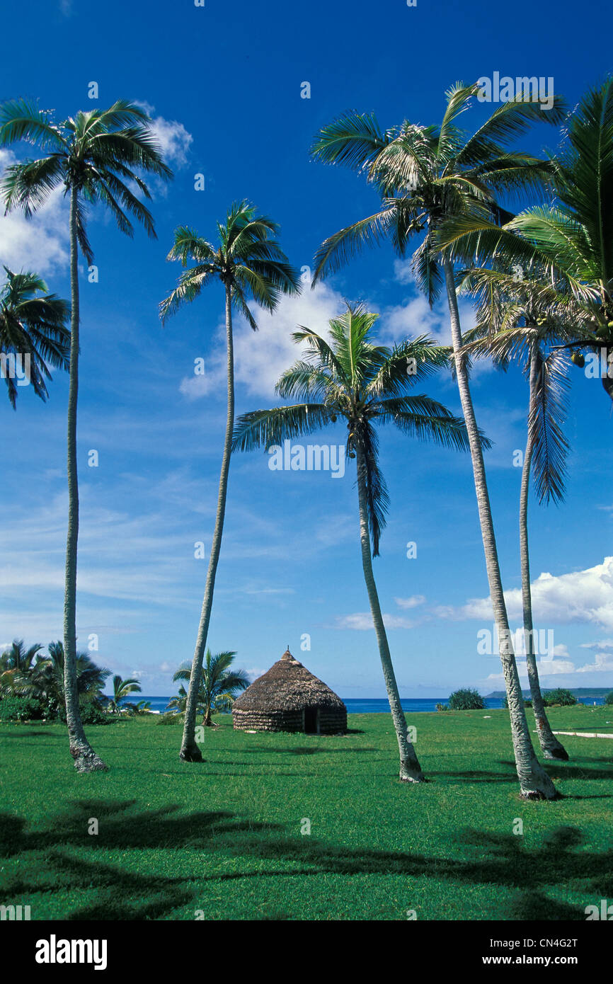 Frankreich, Neu-Kaledonien, Loyalität-Inseln, Insel Lifou, melanesischen Fall Stockfoto