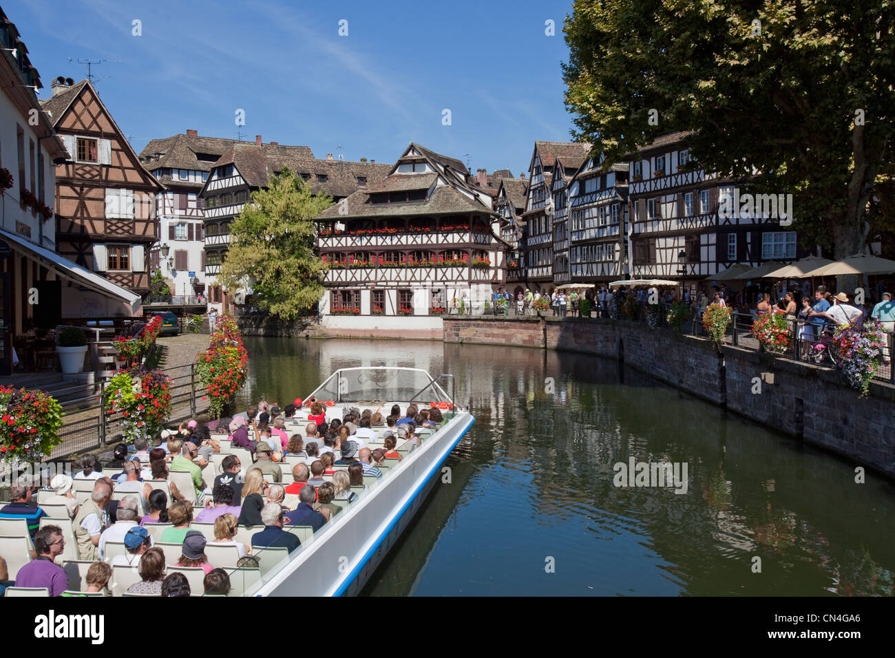 Frankreich, Bas Rhin, Straßburg, Altstadt als Weltkulturerbe von UNESCO, La Petite France, Fachwerkhaus von der Stockfoto